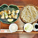 ながや - かきの天ぷらざる