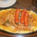 喫茶リッチ - 鉄板ナポリタン（サラダ付き960円）④