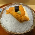 銀座 しのはら - お造り、バフンウニ