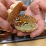 銀座 しのはら - フォアグラ最中