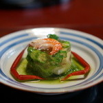 虎屋 壺中庵 - 手長海老・穴子・オクラの煮凝り