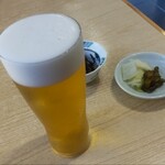 すし征 - 生ビール