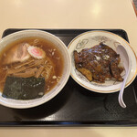 グリル 千里 - ラーメンセット（麻婆茄子丼）900円