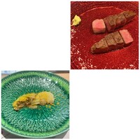 ステーキ鉄板焼 まつ井 - ミニ白菜ペペロンチーノ/お肉　フィレとイチボ
