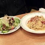 ピッコロヂヂ - 玉子とチーズとベーコンのスパゲッティ