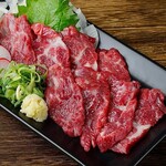 Horse sashimi (red meat)