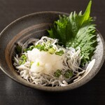 Whitebait grated ponzu sauce