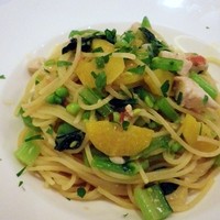 アマルフィイ・モデルナ - メカジキと旬野菜のアンチョビパスタあっぷ
