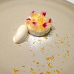 ル・ヴァンキャトル - デセール（甘夏、ローズマリーのアイス）