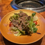 銀座 山科 - タンハムのサラダ