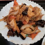 好味 - 牛ハチノス厚揚黒豆ソース炒め