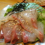 宵 - 厚切りカンパチの和風カルパッチョ　600円