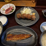 Ichifuji - ランチのウナトリ定食1,300円