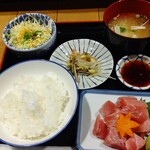 KURE YAMASHIROYA - 鮪ブツ定食(950円)