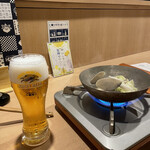 Oyogi Kawahagi To Kammuri Jidori Isorokuya - とりあえずビールとお通し