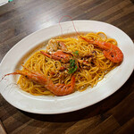 VONTRIPS - 料理写真:" Spaghetti frutti di mare Speciale "
" スペシャルシーフードパスタ "