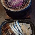 醪音 - 炙り焼～！（うるめいわし、スルメイカ丸干し、エイヒレ）♪(^o^)丿