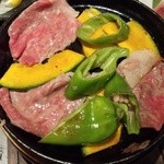 醪音 - 黒毛和牛サーロインの鉄板焼きしゃぶ～♪(^o^)丿