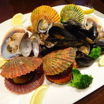 網元イタリアン - いろいろ盛りあわせての蒸し貝