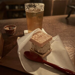 万 - 最中、蕗味噌ミルクジェラート