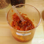 ラーメン 三亀 - 辛（唐辛子）