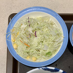 松屋 - カルビ焼肉定食（のりキム） ¥720 の生野菜