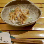 鮮寿 - ランチのイカのサラダ