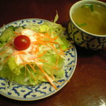 タイ王国料理 クンメー1 - サラダ＆スープ