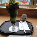 茶寮都路里 大丸東京店 - 特選都路里パフェ･抹茶ｱｲｽ換え