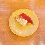 かっぱ寿司 - まぐろ・えび二種盛り