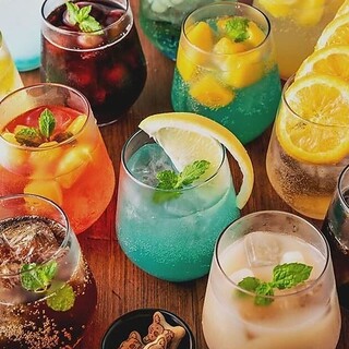 Attractive all-you-can-drink menu with over 90 types! Cheers with a variety of drinks