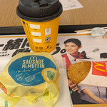 McDonald's  - ソーセージマフィンセット 350円。(クーポン利用)