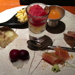 焼鳥 市松 - 前菜の盛り合わせ