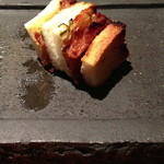 焼鳥 市松 - 油かすのサンド