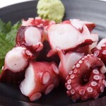 Octopus sashimi