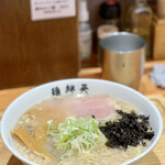 麺絆英 - 背脂煮干ラーメン850円