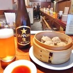 支那麺 はしご - 昼から焼（しゅう）ビーはたまりません。!(^^)!