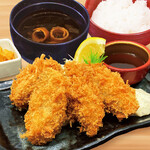 [Big sale] Fried oyster set meal [4 pieces]