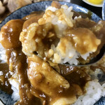 Daruma Ya Shokudou - 今日は袖にカレーを食べさせないように気を付けました　デフォルトが大盛りです