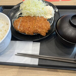 Matsuya - ロースカツ定食　ポテサラ