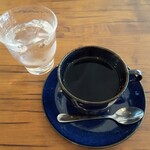 ツキカフェ - 本日の珈琲、お冷や