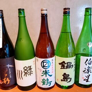 日本酒は週変わりで入れ替えてご用意！