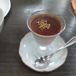 手打ち蕎麦 銀杏 - サービスのデザートです！