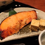 Washoku Uoman - 銀鮭西京焼～出し巻き～　