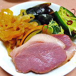 老広東 - コース料理（冷菜盛り合わせ；取り分けました）（２０１３年７月）