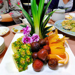 老広東 - コース料理（フルーツ盛り合わせ）（２０１３年７月）