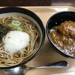 キッチン有明 - とろろそばとカツカレー丼