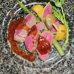 PRIME TOKYO - ストリップロインのロティ 〜マルサラ酒の燻製マスタードのソース~