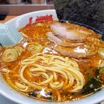 山岡家 - 麺の表情など。