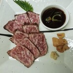 Seared Hida beef with ponzu sauce
